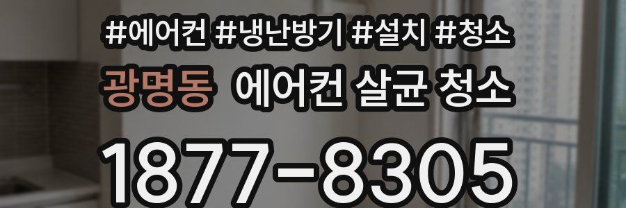 광명동 에어컨 살균 청소