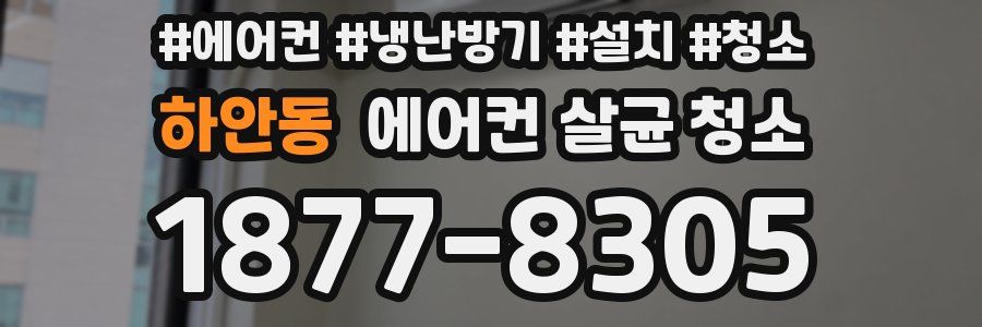 하안동 에어컨 살균 청소