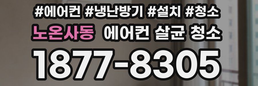 노온사동 에어컨 살균 청소