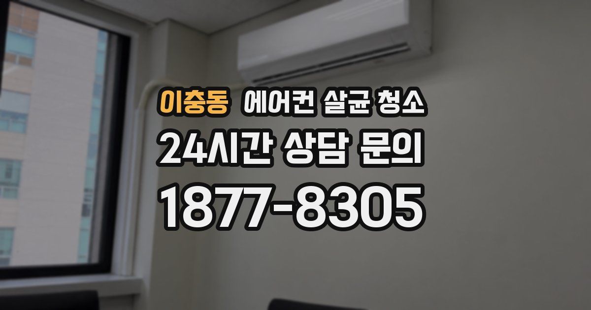 이충동 에어컨 살균 청소