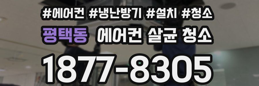 평택동 에어컨 살균 청소