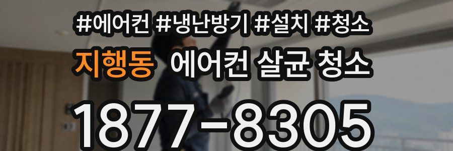 지행동 에어컨 살균 청소