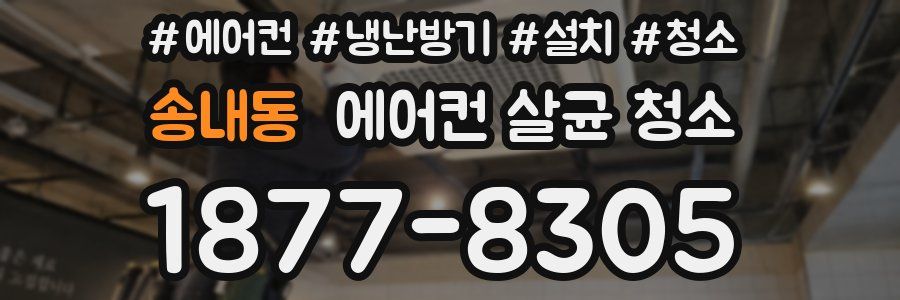 송내동 에어컨 살균 청소