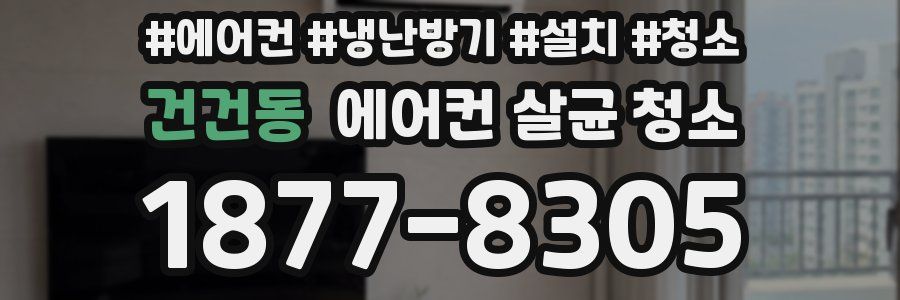 건건동 에어컨 살균 청소