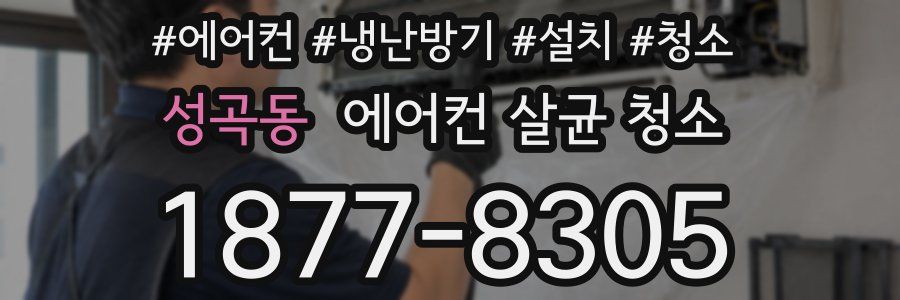 성곡동 에어컨 살균 청소