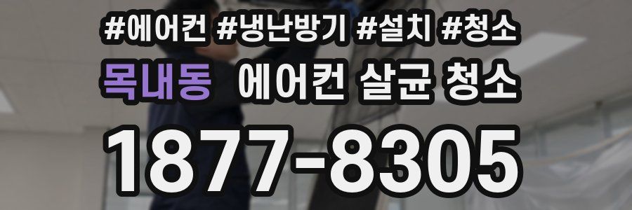 목내동 에어컨 살균 청소