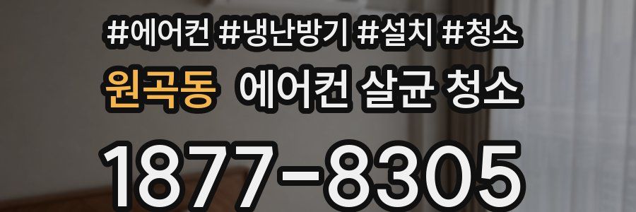 원곡동 에어컨 살균 청소