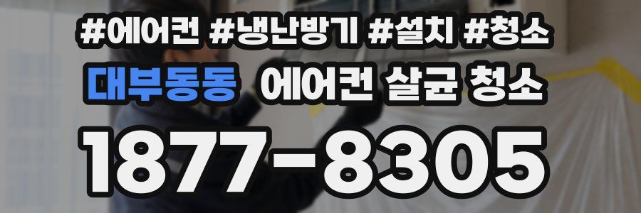 대부동동 에어컨 살균 청소