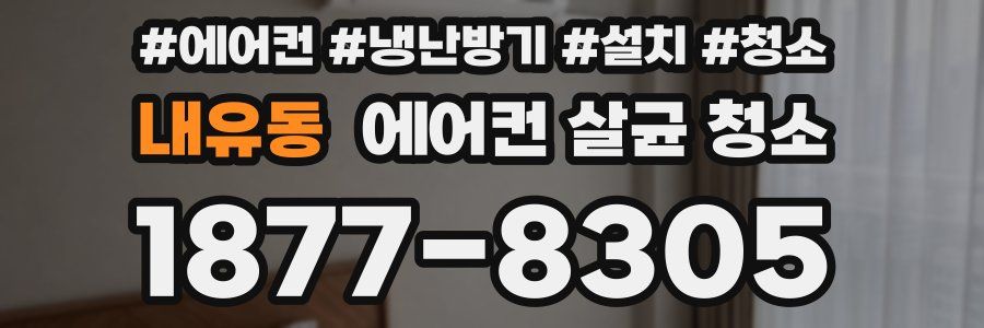 내유동 에어컨 살균 청소