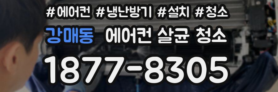 강매동 에어컨 살균 청소