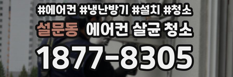 설문동 에어컨 살균 청소
