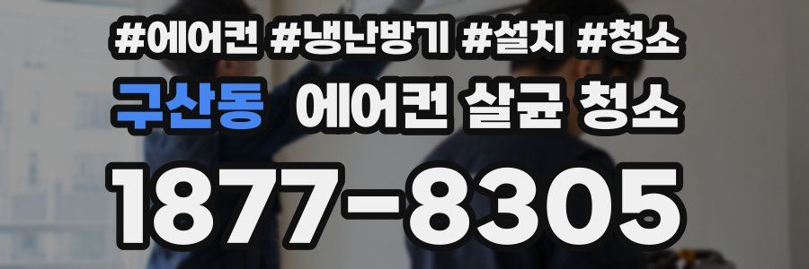 구산동 에어컨 살균 청소
