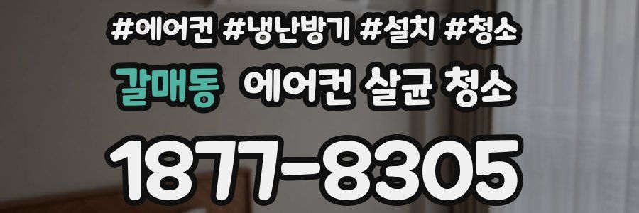 갈매동 에어컨 살균 청소