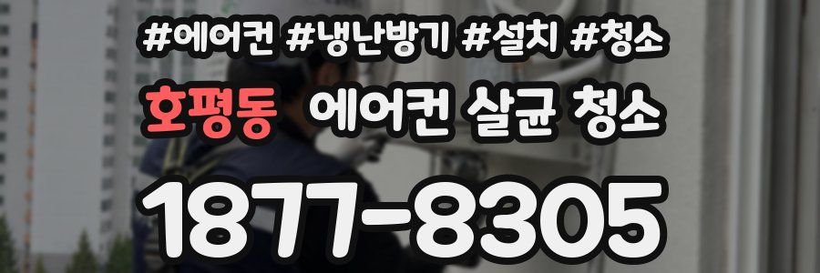 호평동 에어컨 살균 청소
