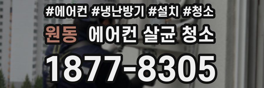 원동 에어컨 살균 청소