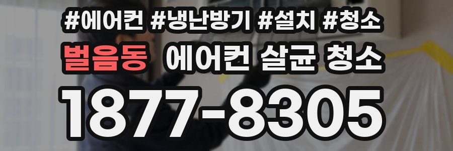 벌음동 에어컨 살균 청소