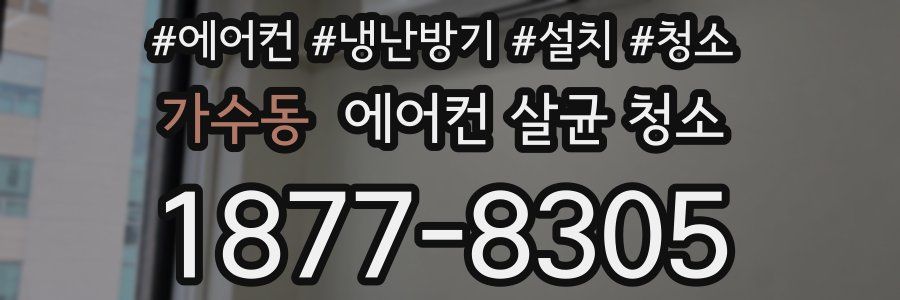 가수동 에어컨 살균 청소