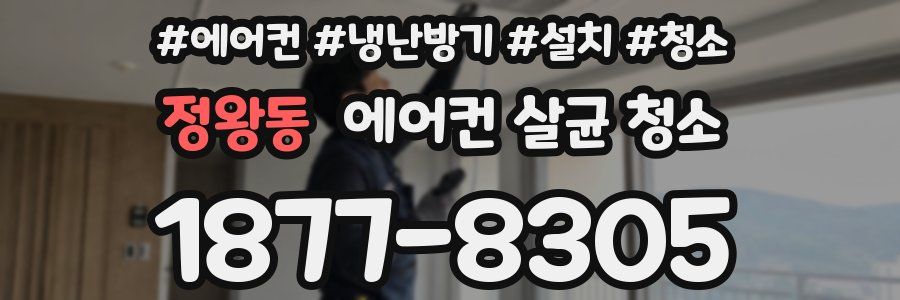 정왕동 에어컨 살균 청소