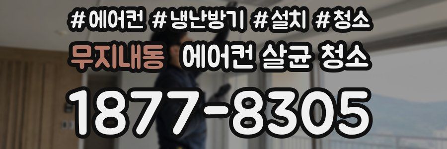 무지내동 에어컨 살균 청소