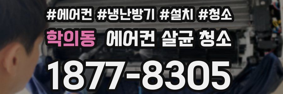 학의동 에어컨 살균 청소