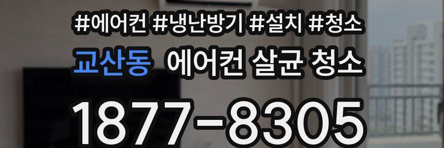 교산동 에어컨 살균 청소