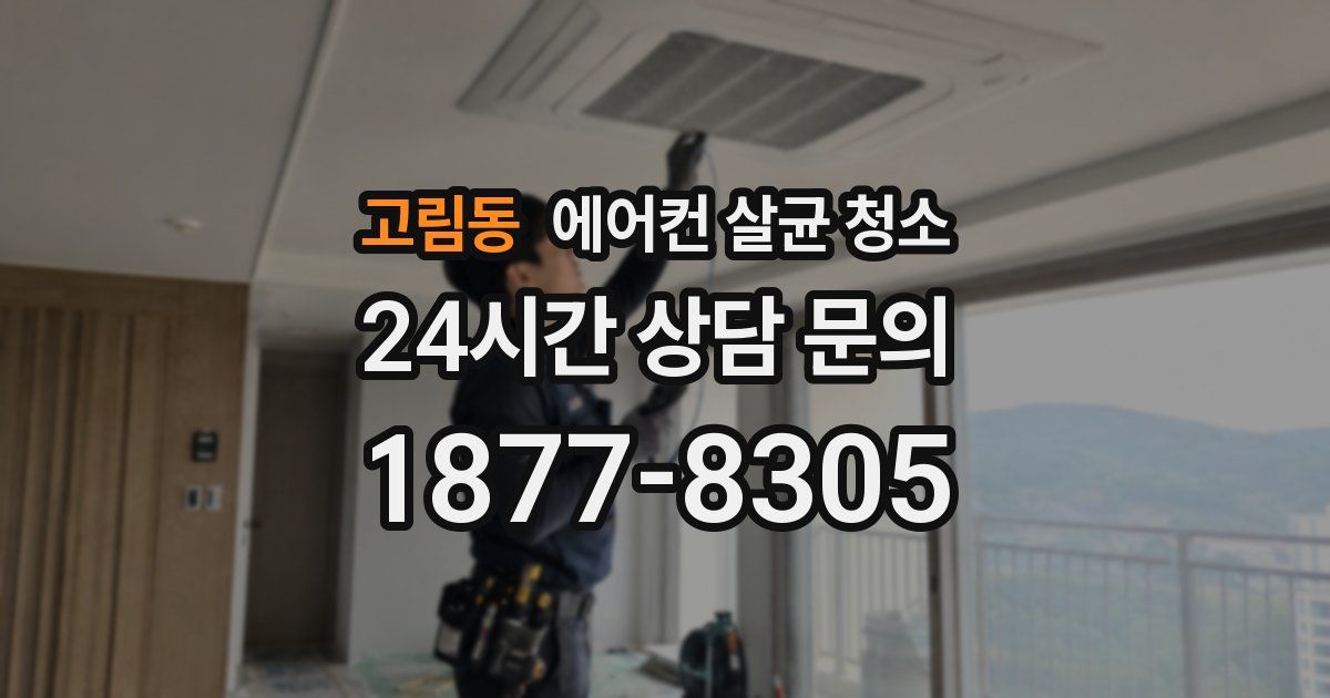 고림동 에어컨 살균 청소