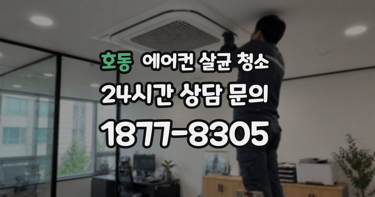 호동 에어컨 살균 청소