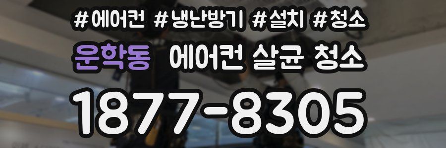 운학동 에어컨 살균 청소