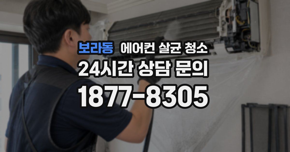 보라동 에어컨 살균 청소