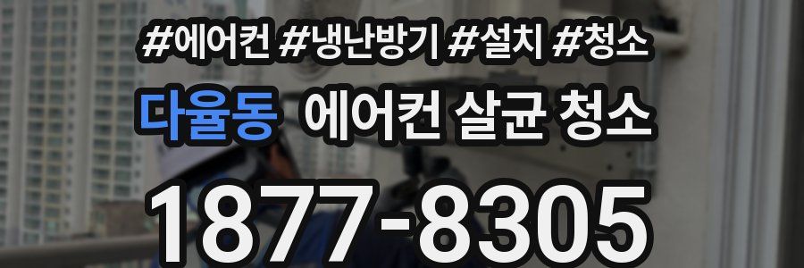다율동 에어컨 살균 청소
