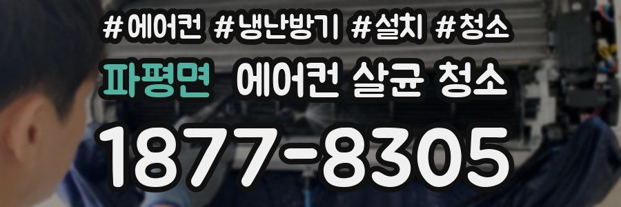 파평면 에어컨 살균 청소