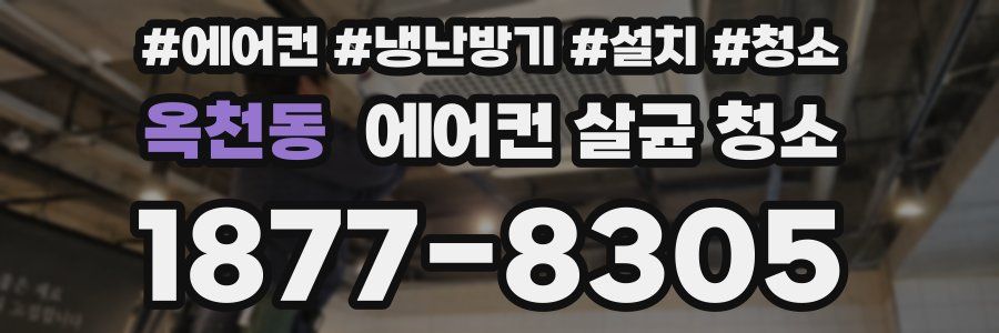 옥천동 에어컨 살균 청소