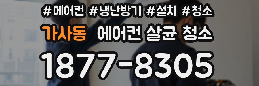 가사동 에어컨 살균 청소