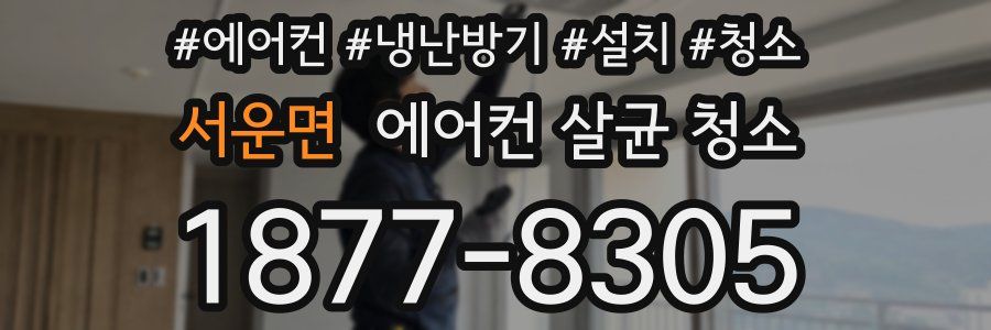 서운면 에어컨 살균 청소