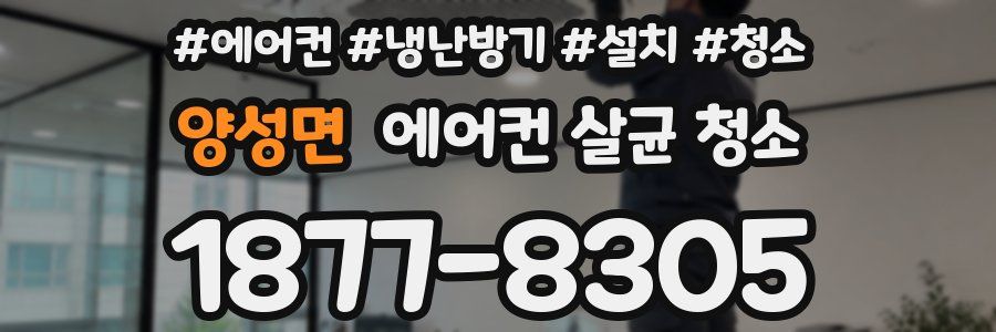 양성면 에어컨 살균 청소