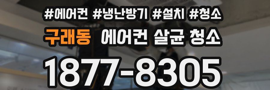 구래동 에어컨 살균 청소
