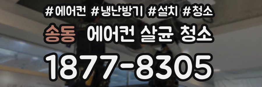 송동 에어컨 살균 청소