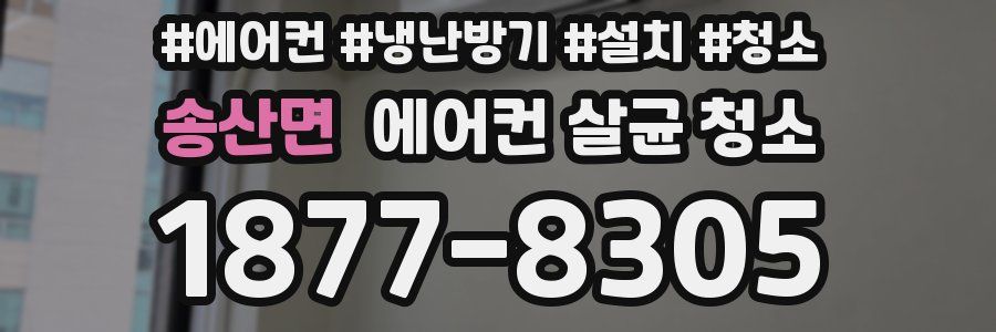 송산면 에어컨 살균 청소