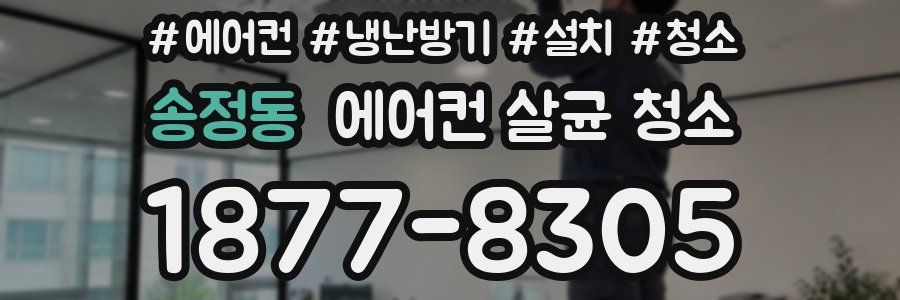 송정동 에어컨 살균 청소