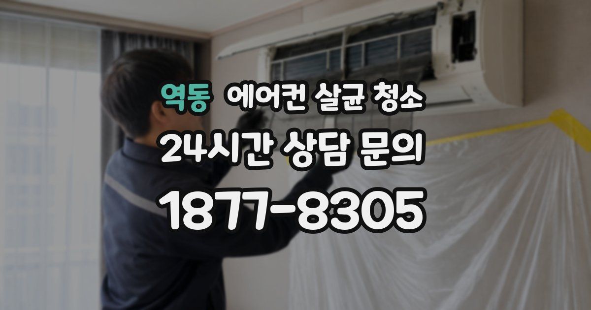 역동 에어컨 살균 청소