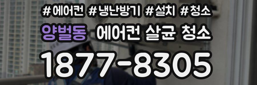 양벌동 에어컨 살균 청소