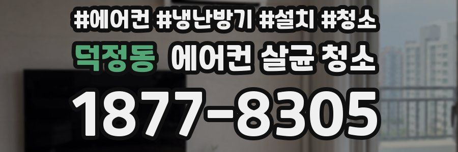 덕정동 에어컨 살균 청소