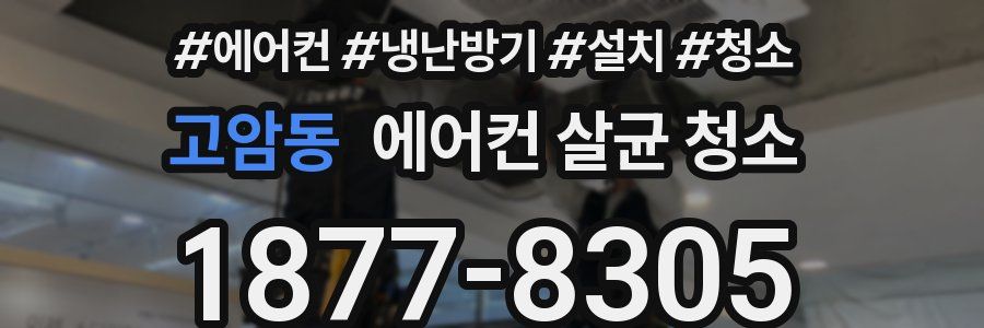 고암동 에어컨 살균 청소