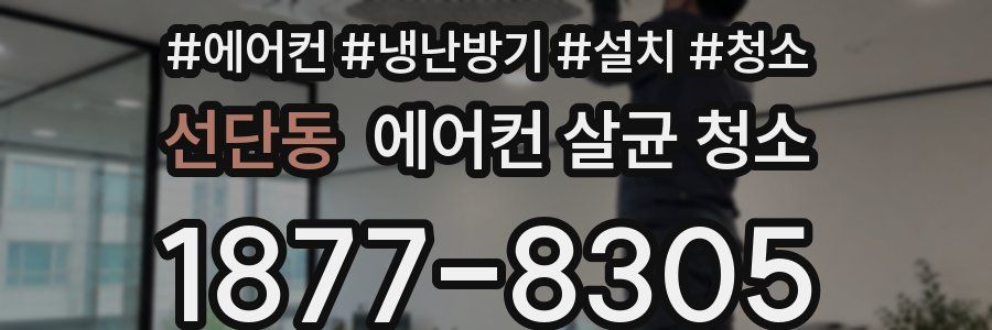 선단동 에어컨 살균 청소