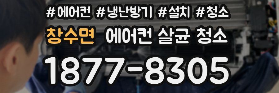 창수면 에어컨 살균 청소