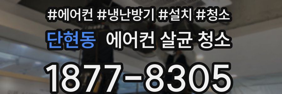 단현동 에어컨 살균 청소