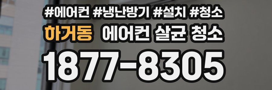 하거동 에어컨 살균 청소