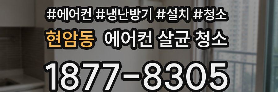 현암동 에어컨 살균 청소