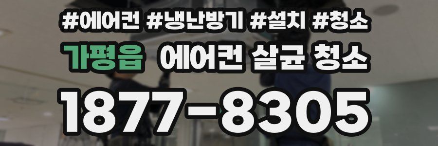 가평읍 에어컨 살균 청소