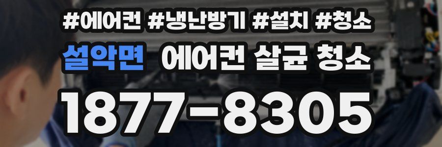 설악면 에어컨 살균 청소